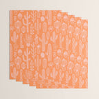 Retro hand drawn cactus plant pattern Wrapping Paper Gallery Image 3
