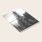 Mountain Lake Forest Black and White Nature Photography Notebook Gallery Image 2