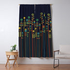 Overgrown flowers Window Curtain Gallery Image 5