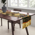 Gold Buddhist Psychedelic Mandala Table Runner Gallery Image 2