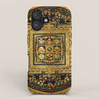 Gold Buddhist Psychedelic Mandala iPhone Case Gallery Image 1
