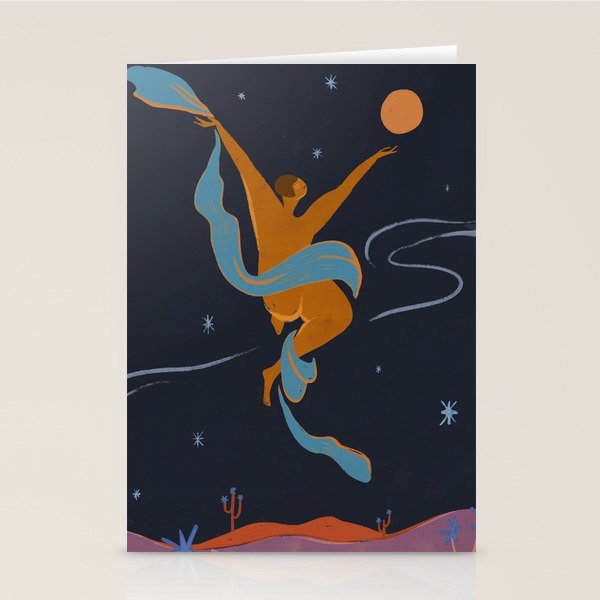Reach for the Moon Stationery Card Gallery Image 2