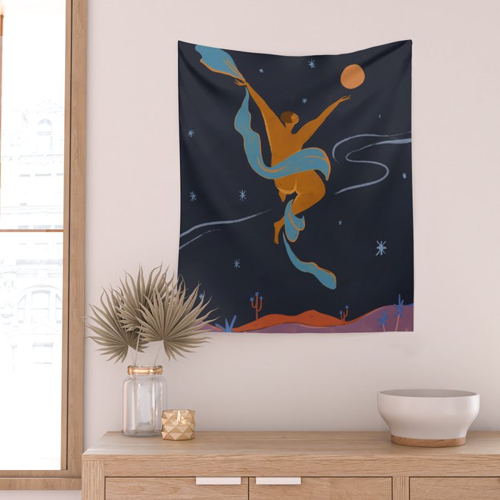 Reach for the Moon Wall Tapestry Gallery Image 2