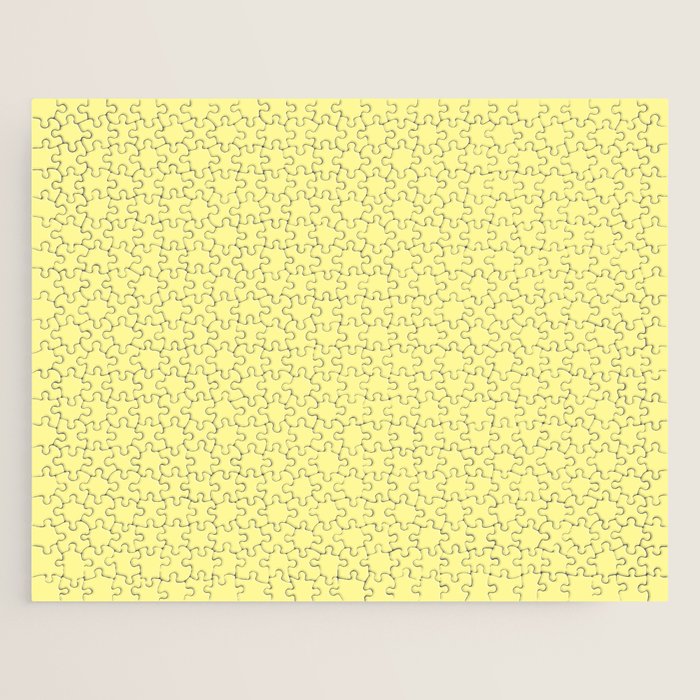 Simply Pastel Yellow Jigsaw Puzzle Gallery Image 1