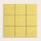 Simply Pastel Yellow Wood Wall Art Gallery Image 1