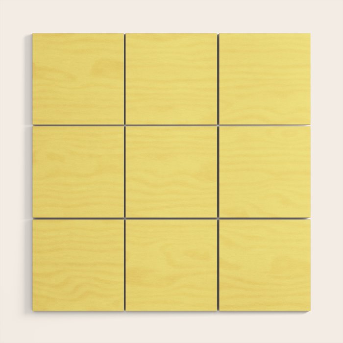 Simply Pastel Yellow Wood Wall Art Gallery Image 1
