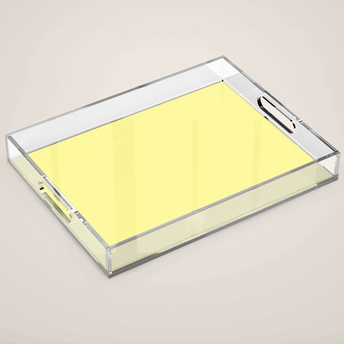 Simply Pastel Yellow Acrylic Tray Gallery Image 1