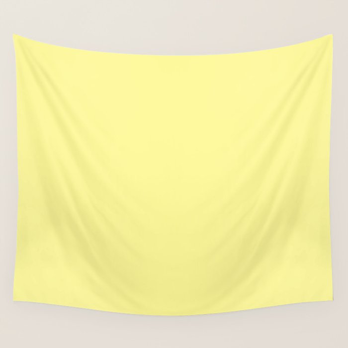 Simply Pastel Yellow Wall Tapestry Gallery Image 1