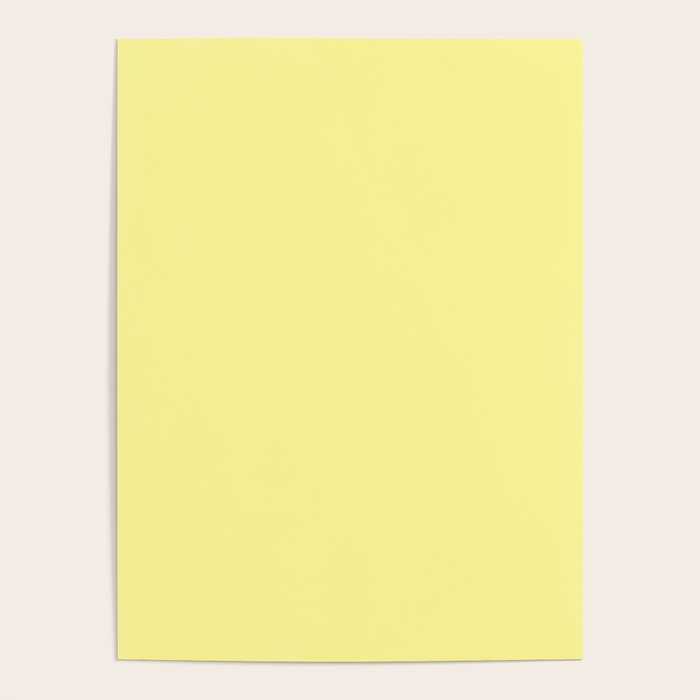 Simply Pastel Yellow Poster Gallery Image 4