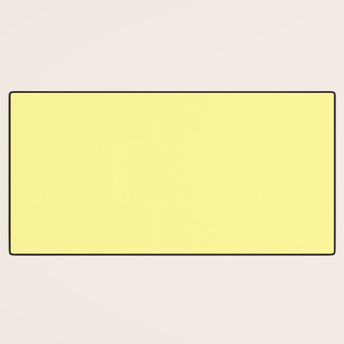 Simply Pastel Yellow Desk Mat Gallery Image 3