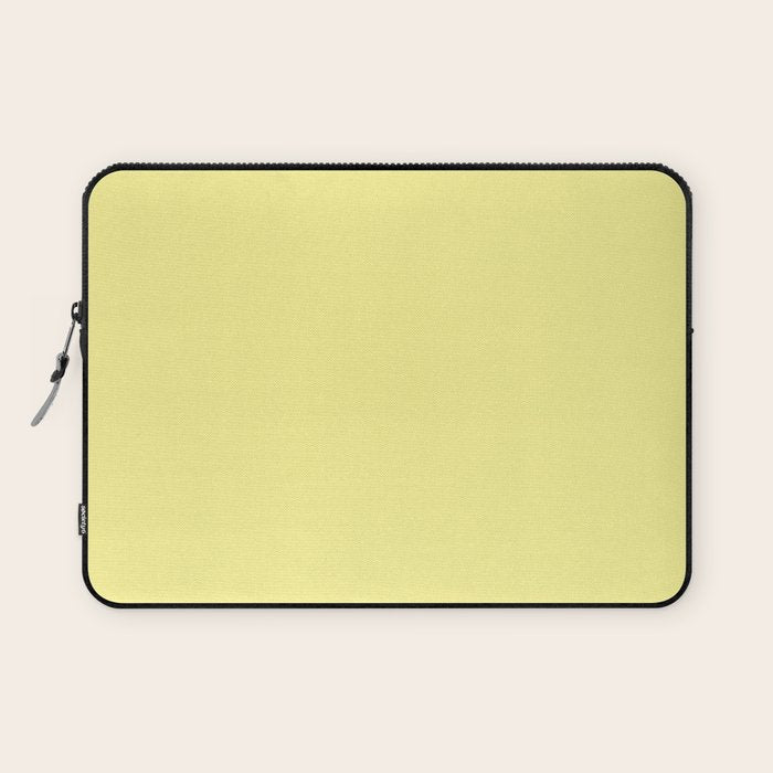 Simply Pastel Yellow Laptop Sleeve Gallery Image 1
