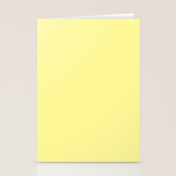 Simply Pastel Yellow Stationery Card Gallery Image 2