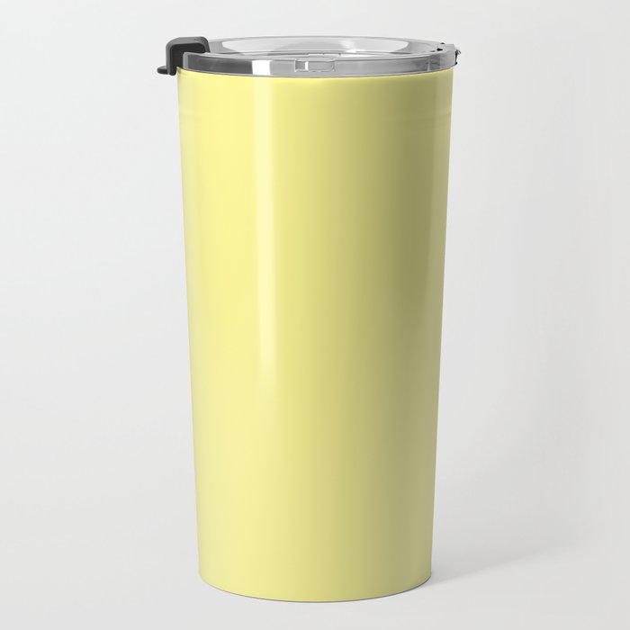 Simply Pastel Yellow Travel Mug Gallery Image 3