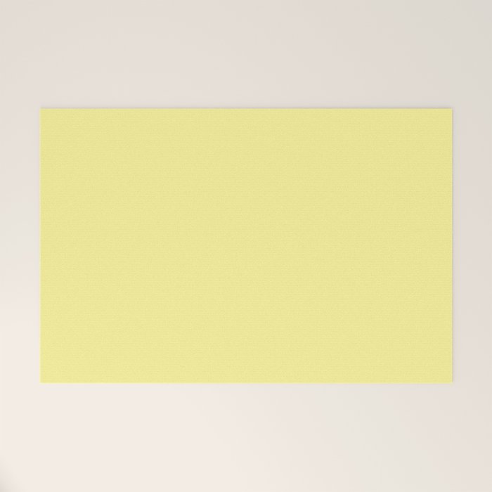 Simply Pastel Yellow Welcome Mat Gallery Image 1