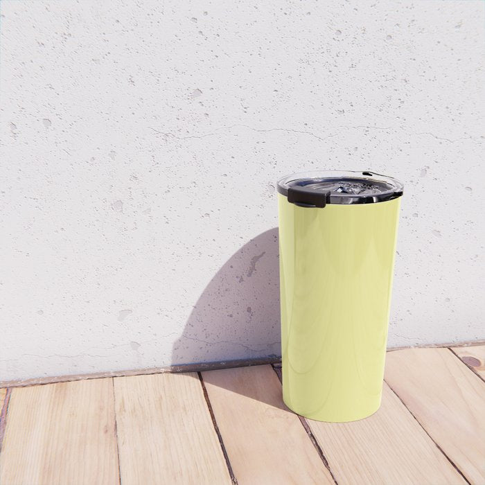Simply Pastel Yellow Travel Mug Gallery Image 4