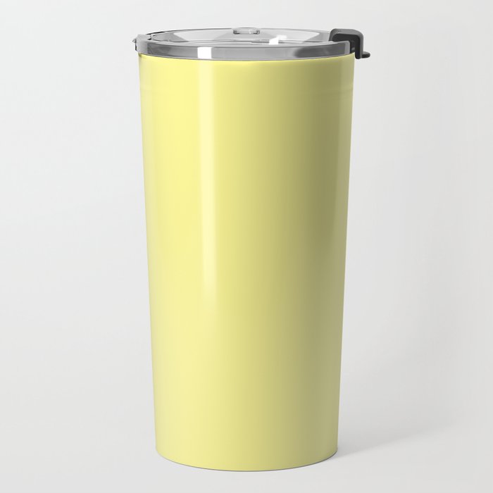 Simply Pastel Yellow Travel Mug Gallery Image 2