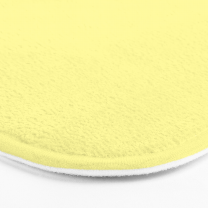 Simply Pastel Yellow Bath Mat Gallery Image 3