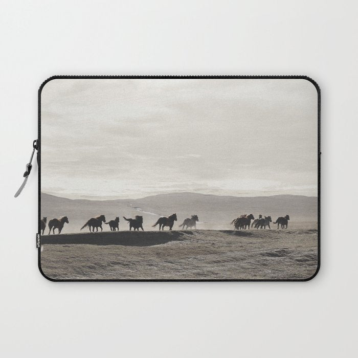 Horses on the Dunes Laptop Sleeve Gallery Image 1