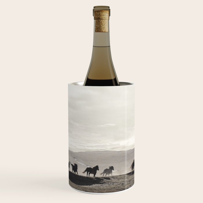 Horses on the Dunes Wine Chiller Gallery Image 1