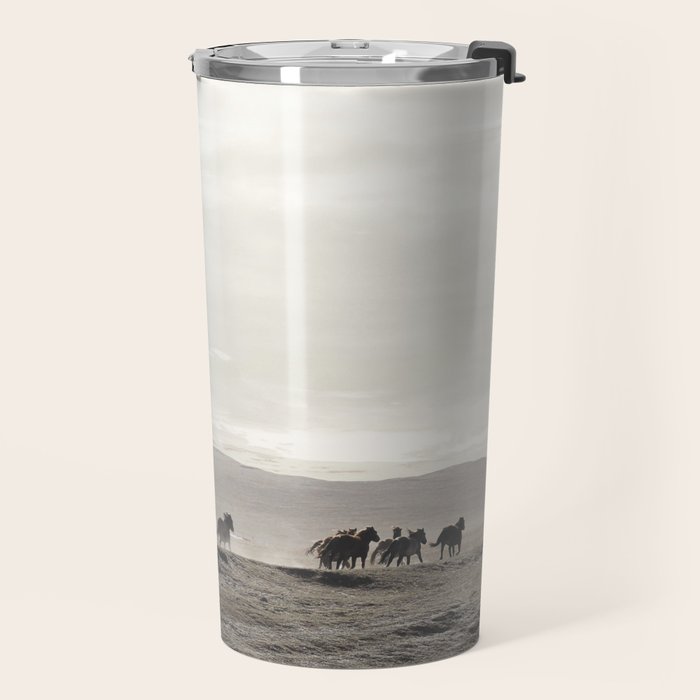 Horses on the Dunes Travel Mug Gallery Image 2