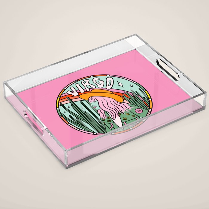 Virgo Cowgirl Acrylic Tray Gallery Image 1