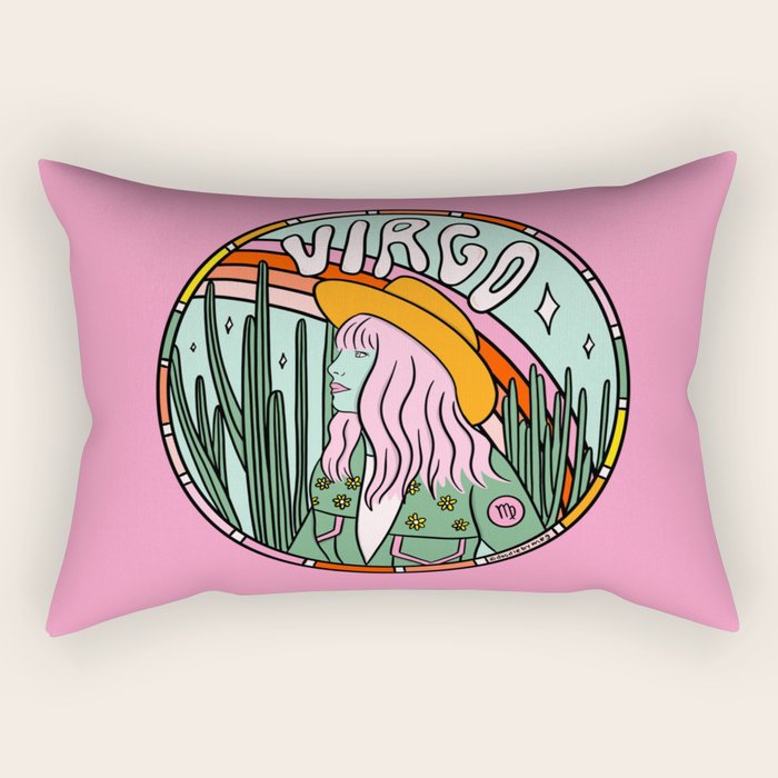 Virgo Cowgirl Rectangular Pillow Gallery Image 2