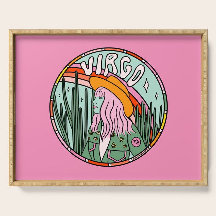 Virgo Cowgirl Serving Tray Gallery Image 1