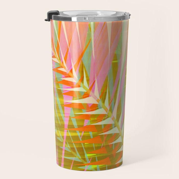 Modern Tropical Print - Sun Burn #4 Travel Mug Gallery Image 3