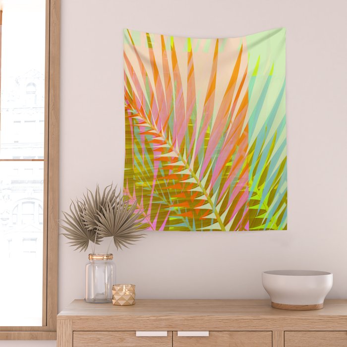 Modern Tropical Print - Sun Burn #4 Wall Tapestry Gallery Image 2