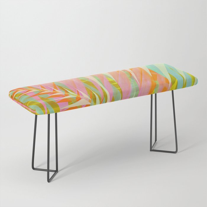 Modern Tropical Print - Sun Burn #4 Bench Gallery Image 1
