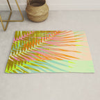 Modern Tropical Print - Sun Burn #4 Rug Gallery Image 1