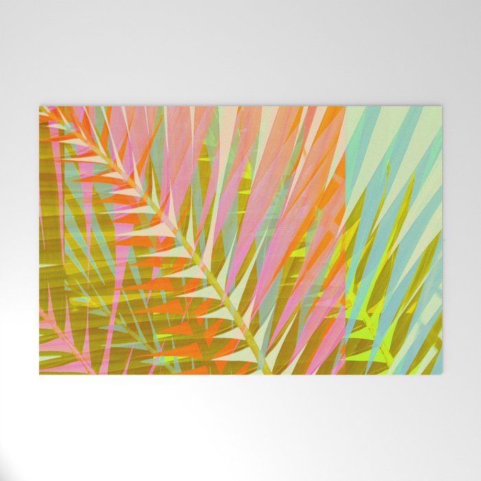 Modern Tropical Print - Sun Burn #4 Welcome Mat
