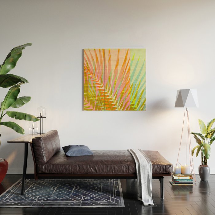 Modern Tropical Print - Sun Burn #4 Wood Wall Art Gallery Image 2