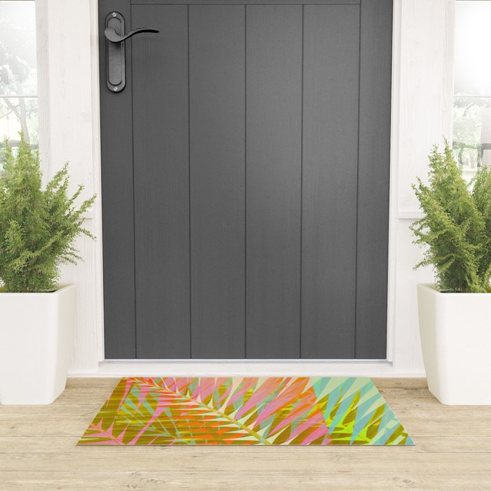 Modern Tropical Print - Sun Burn #4 Welcome Mat Gallery Image 3