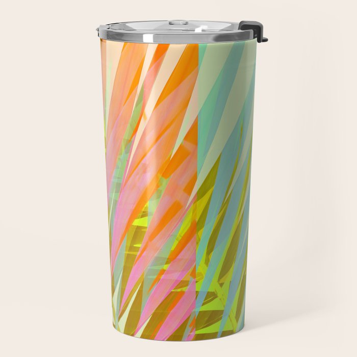 Modern Tropical Print - Sun Burn #4 Travel Mug Gallery Image 2