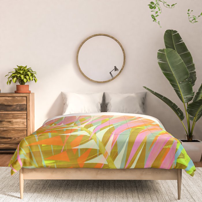 Modern Tropical Print - Sun Burn #4 Comforter Gallery Image 3
