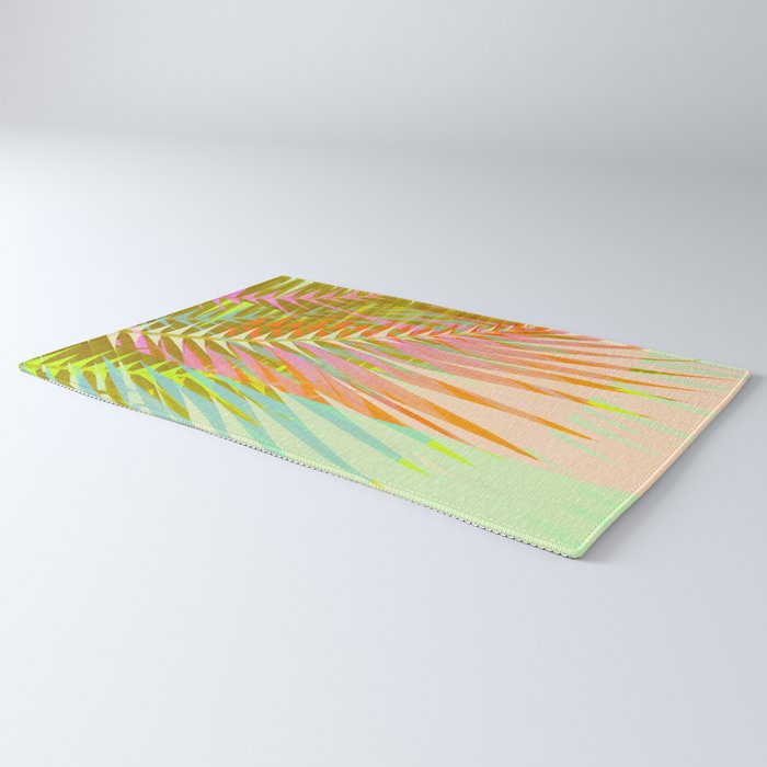 Modern Tropical Print - Sun Burn #4 Rug Gallery Image 3
