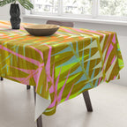 Modern Tropical Print - Sun Burn #4 Tablecloth Gallery Image 3