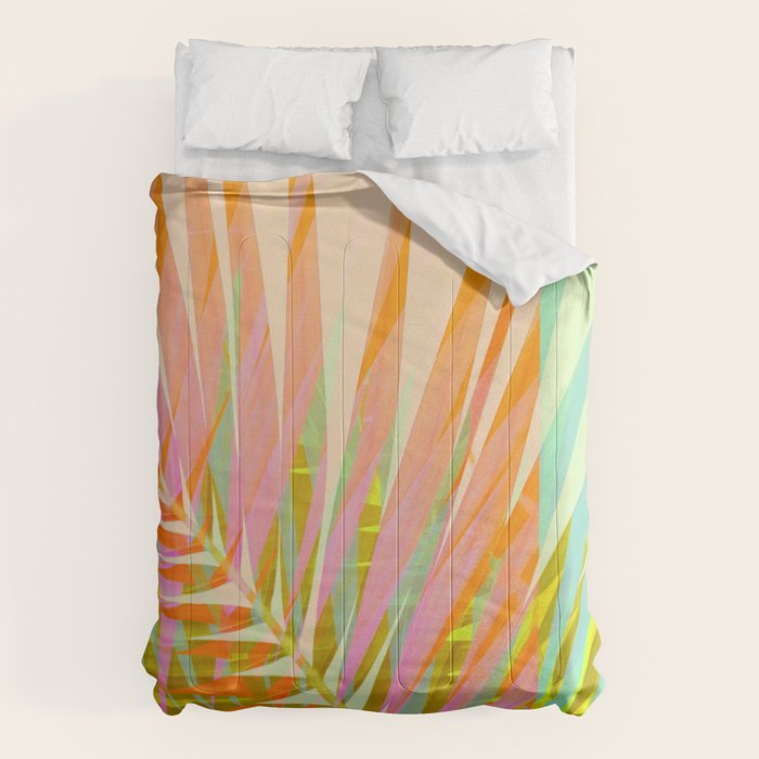 Modern Tropical Print - Sun Burn #4 Comforter Gallery Image 1