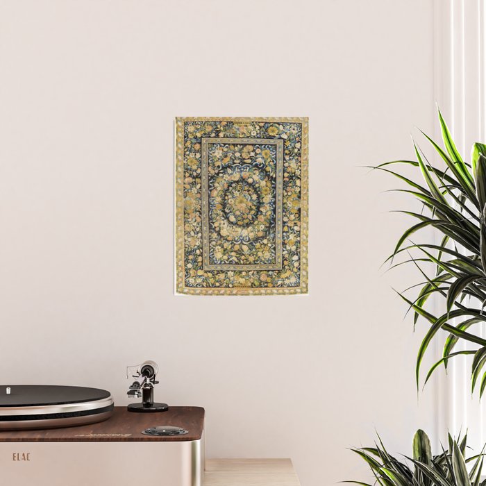 Louis XIV Savonnerie French Floral Carpet Print Poster Gallery Image 2