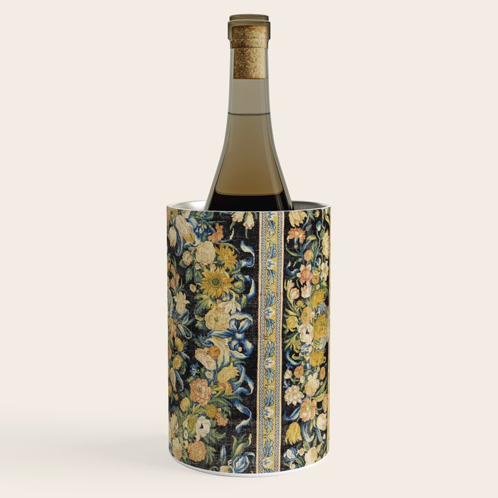 Louis XIV Savonnerie French Floral Carpet Print Wine Chiller Gallery Image 3