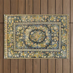 Louis XIV Savonnerie French Floral Carpet Print Outdoor Rug Gallery Image 1