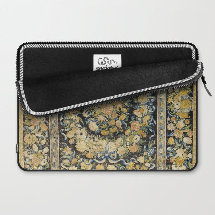 Louis XIV Savonnerie French Floral Carpet Print Laptop Sleeve Gallery Image 2