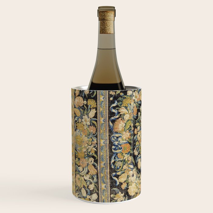 Louis XIV Savonnerie French Floral Carpet Print Wine Chiller Gallery Image 2