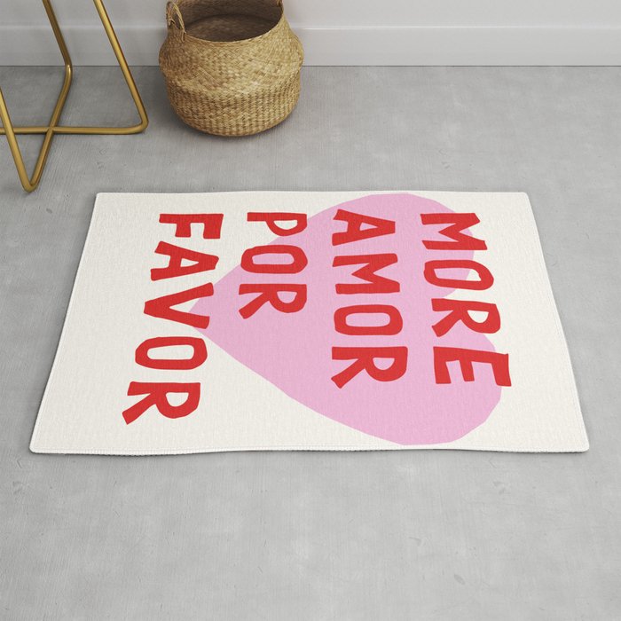 More Amor Por Favor in Pink and Red Rug Gallery Image 1