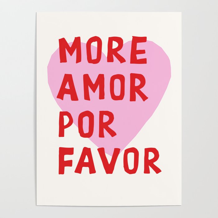 More Amor Por Favor in Pink and Red Poster Gallery Image 4