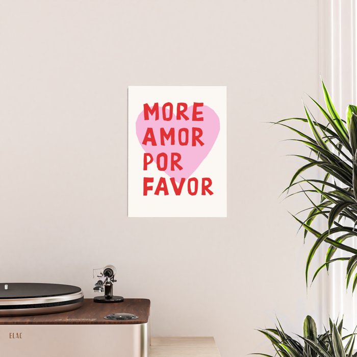 More Amor Por Favor in Pink and Red Poster Gallery Image 2