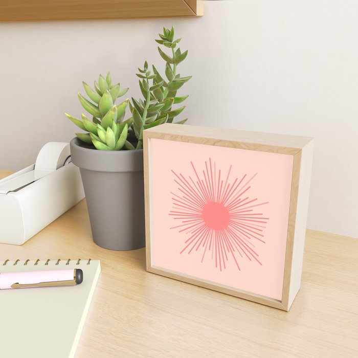 Pink Sun Mini Art Print Gallery Image 2