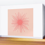 Pink Sun Wall Mural Gallery Image 2