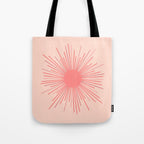 Pink Sun Tote Bag Gallery Image 1